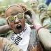 A participant adjusts her bandana and sunglasses during a concert for the Ypsilanti Color Run on Saturday, May 11. Daniel Brenner I AnnArbor.com